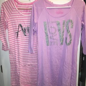 Set of two Victoria’s Secret pajama dresses